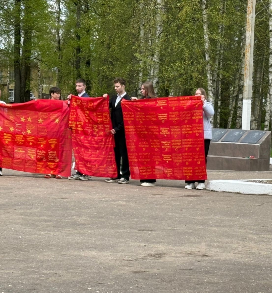 #СинийПлаточекПобеды #ДеньПобеды #ПолотноПамяти